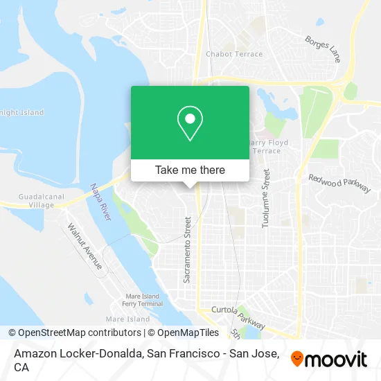 Mapa de Amazon Locker-Donalda
