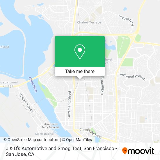 Mapa de J & D's Automotive and Smog Test