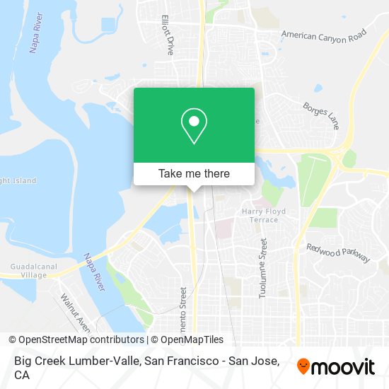 Big Creek Lumber-Valle map