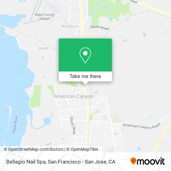 Bellagio Nail Spa map