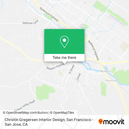 Christin Gregersen Interior Design map