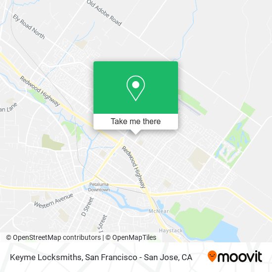 Keyme Locksmiths map