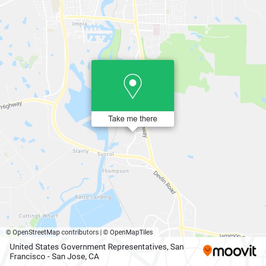 United States Government Representatives map