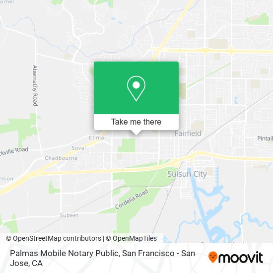 Mapa de Palmas Mobile Notary Public