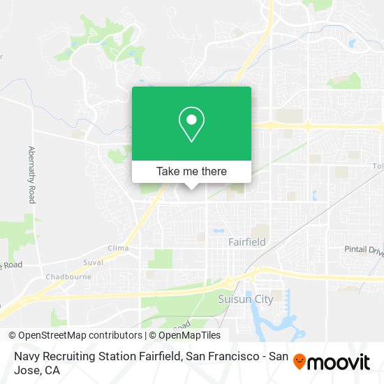 Navy Recruiting Station Fairfield map