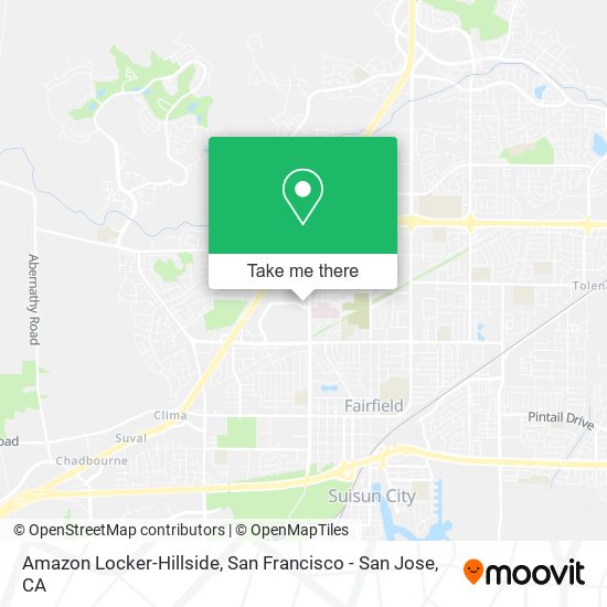 Amazon Locker-Hillside map
