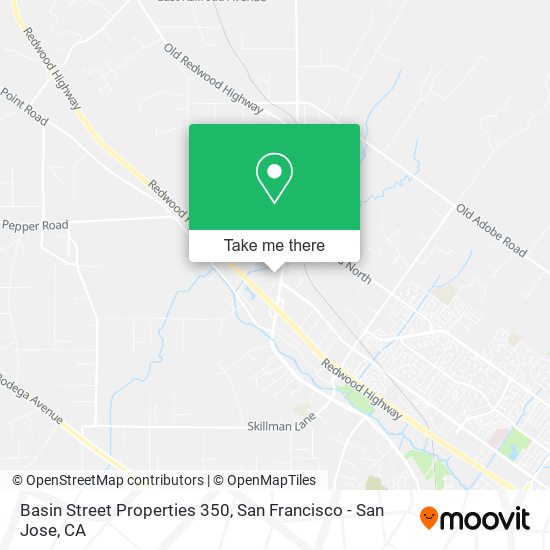Mapa de Basin Street Properties 350