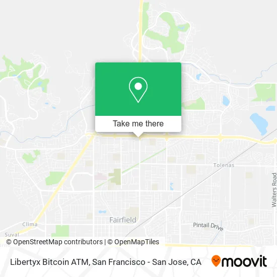 Mapa de Libertyx Bitcoin ATM