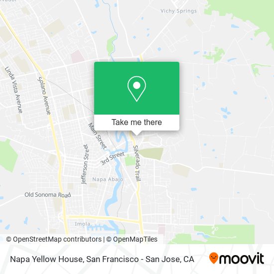 Napa Yellow House map