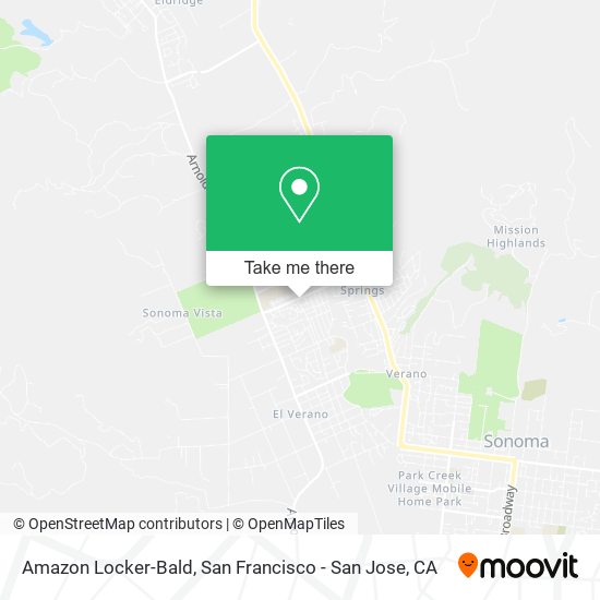 Mapa de Amazon Locker-Bald