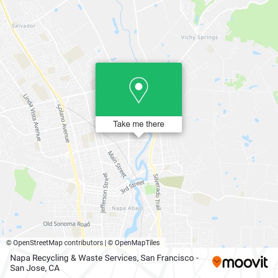 Mapa de Napa Recycling & Waste Services