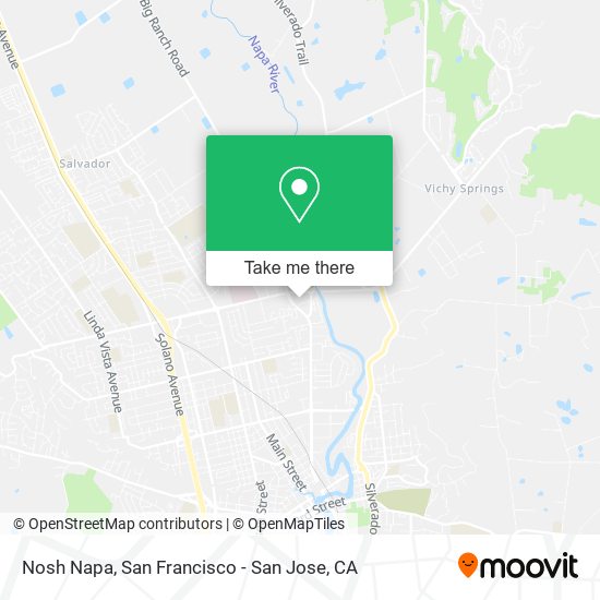 Nosh Napa map