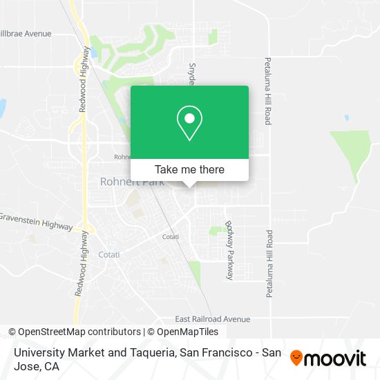 University Market and Taqueria map