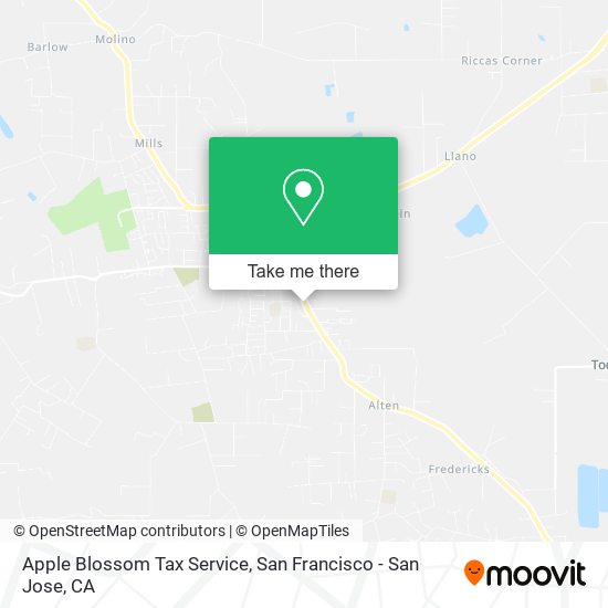 Mapa de Apple Blossom Tax Service