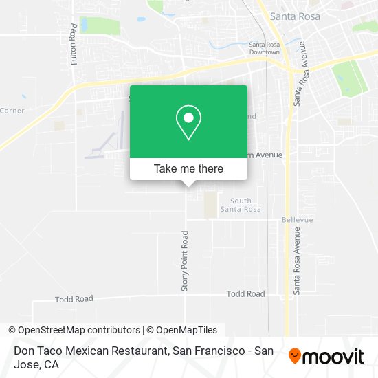 Mapa de Don Taco Mexican Restaurant