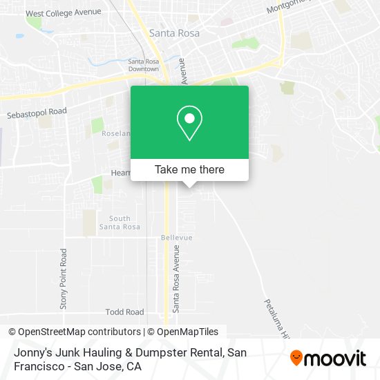 Mapa de Jonny's Junk Hauling & Dumpster Rental
