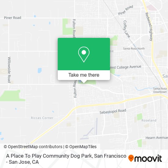Mapa de A Place To Play Community Dog Park
