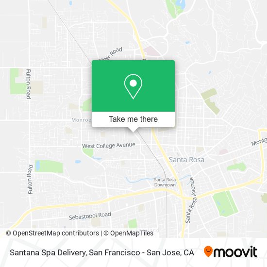 Santana Spa Delivery map