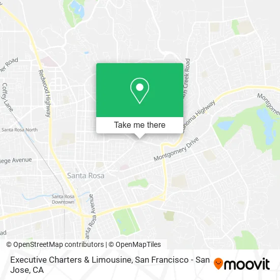 Mapa de Executive Charters & Limousine