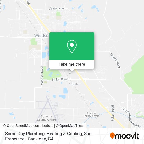 Same Day Plumbing, Heating & Cooling map