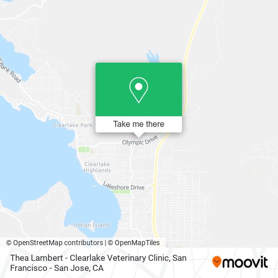 Mapa de Thea Lambert - Clearlake Veterinary Clinic