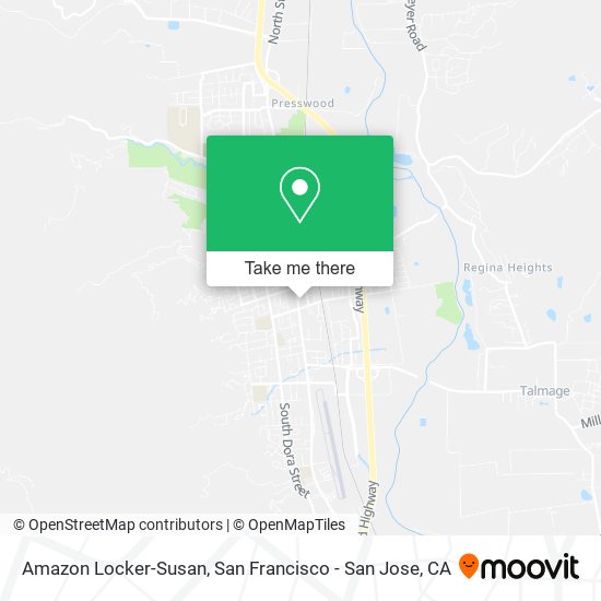 Mapa de Amazon Locker-Susan
