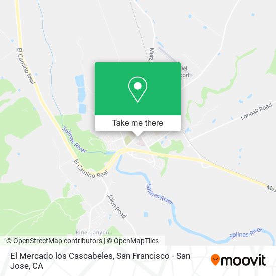 Mapa de El Mercado los Cascabeles