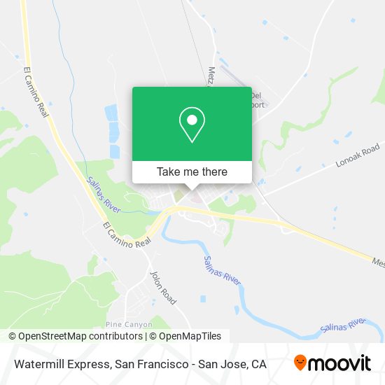 Watermill Express map