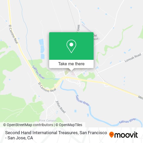 Second Hand International Treasures map
