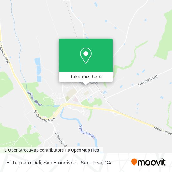 Mapa de El Taquero Deli