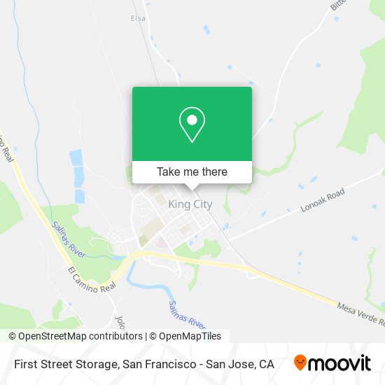 Mapa de First Street Storage