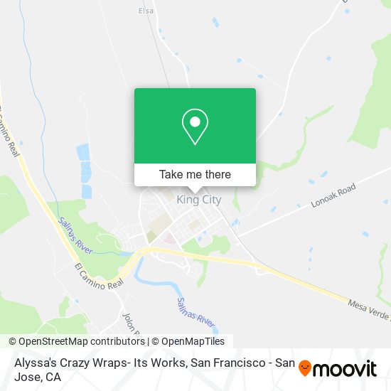 Alyssa's Crazy Wraps- Its Works map