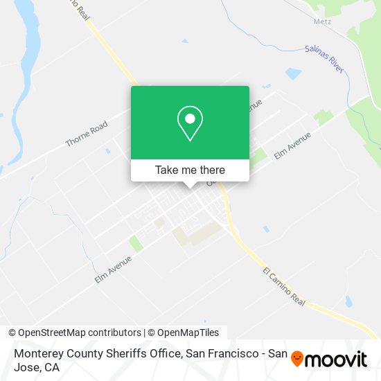 Monterey County Sheriffs Office map