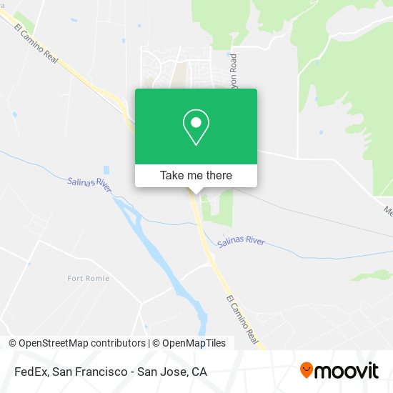 Mapa de FedEx