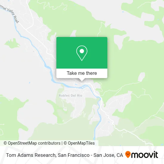 Tom Adams Research map