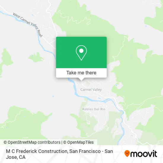 M C Frederick Construction map