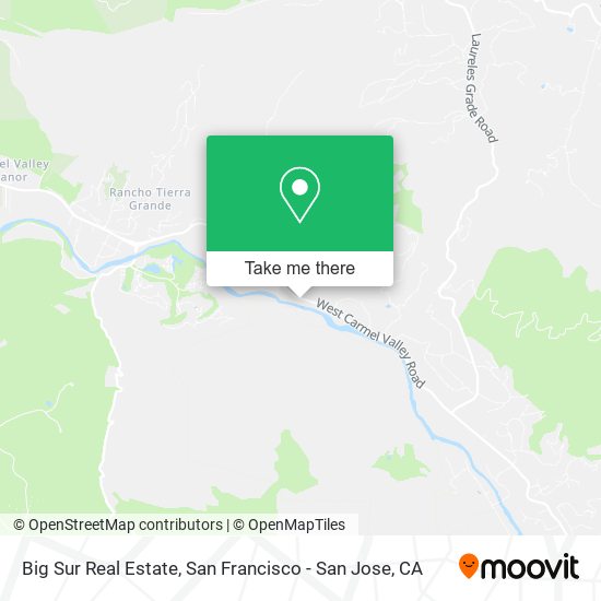 Big Sur Real Estate map