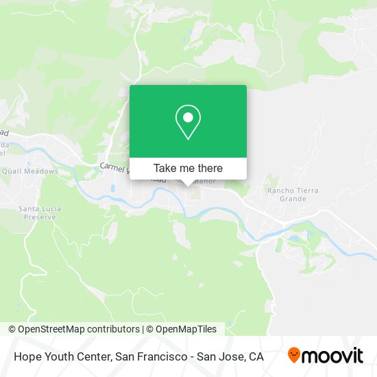 Hope Youth Center map