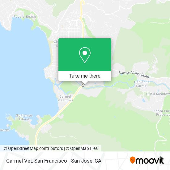 Carmel Vet map