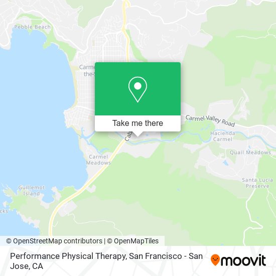 Mapa de Performance Physical Therapy