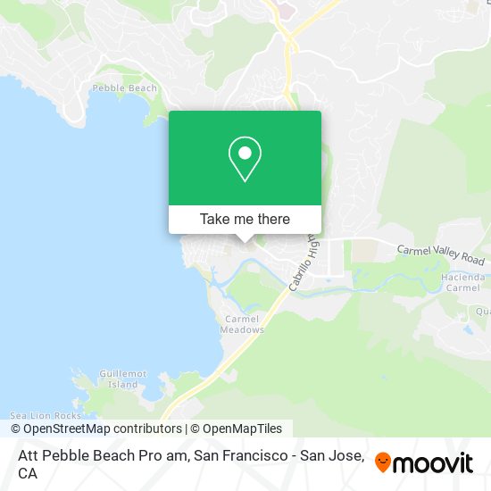 Att Pebble Beach Pro am map