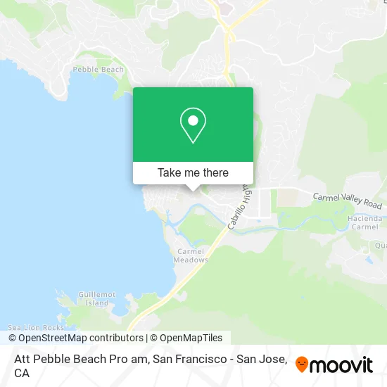Att Pebble Beach Pro am map