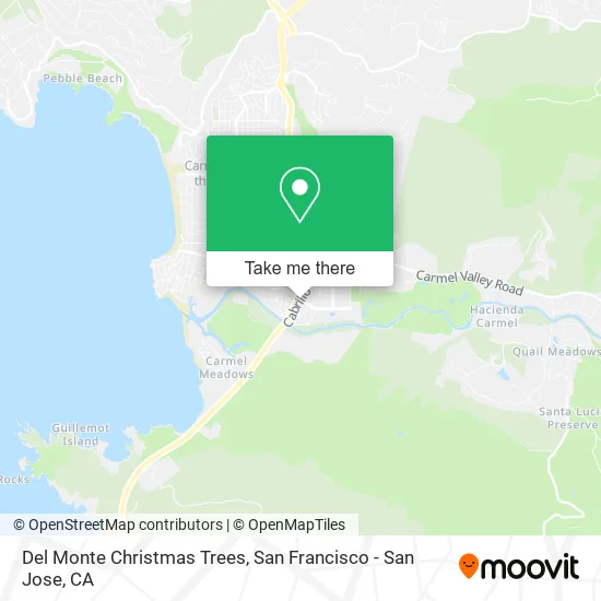Del Monte Christmas Trees map