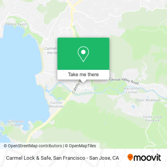 Carmel Lock & Safe map