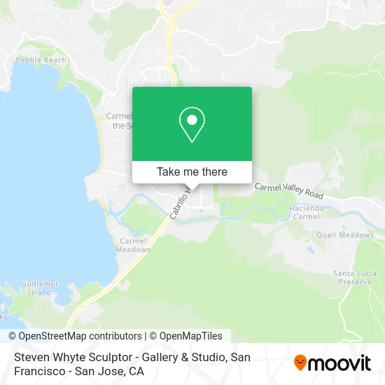 Steven Whyte Sculptor - Gallery & Studio map