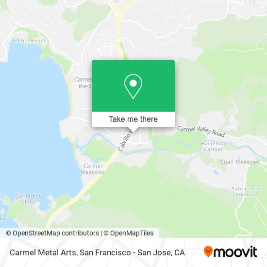 Carmel Metal Arts map