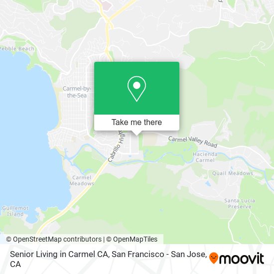 Mapa de Senior Living in Carmel CA