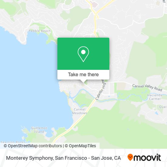 Monterey Symphony map