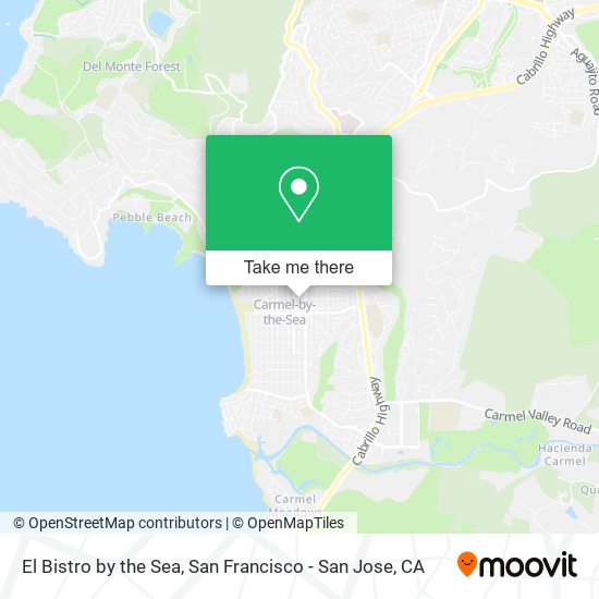 El Bistro by the Sea map