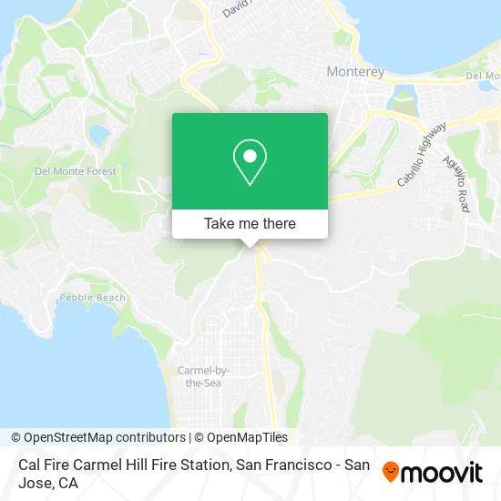 Mapa de Cal Fire Carmel Hill Fire Station